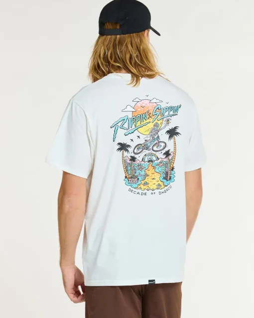 DHaRCO Mens Cotton Tee | Decade of White
