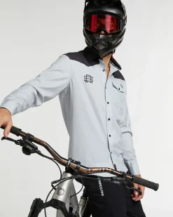 DHaRCO Mens Long Sleeve Button Up |