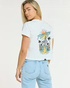 Women DHaRCO Womens Cotton Crop | Decade of White